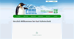 Desktop Screenshot of kaeltetechnik-karl.de