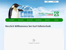 Tablet Screenshot of kaeltetechnik-karl.de